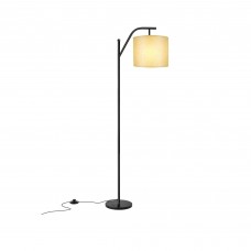 Toytexx Floor Lamp for Living Room, LED Standing Lamp with 2 Lamp Shades for Bedroom, 9W LED Bulb Included - Black Color